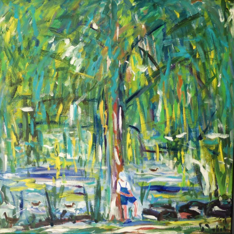 Sommer im Schlosspark 53x53 cm