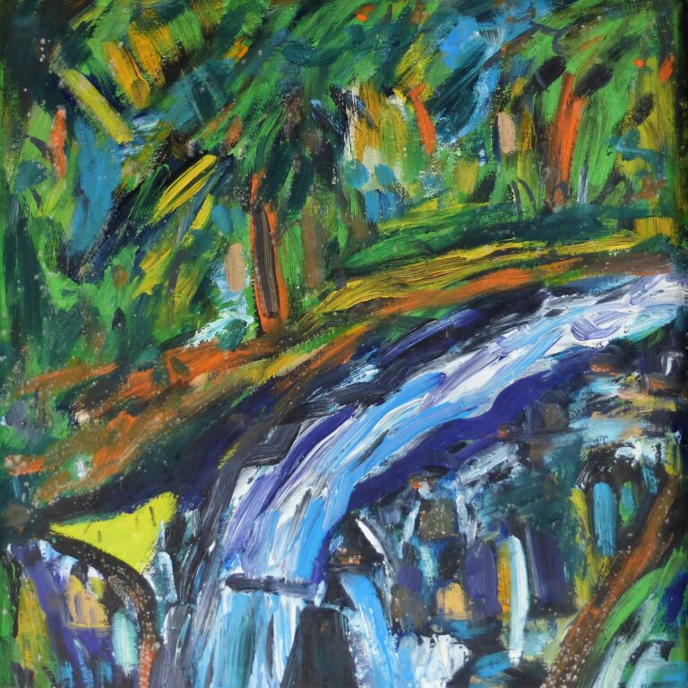 Wasserfall II 40x38 cm