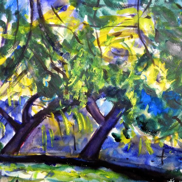 Weiher im Schlosspark II 30x40 cm