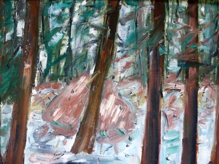 Winterwald 30x40 cm