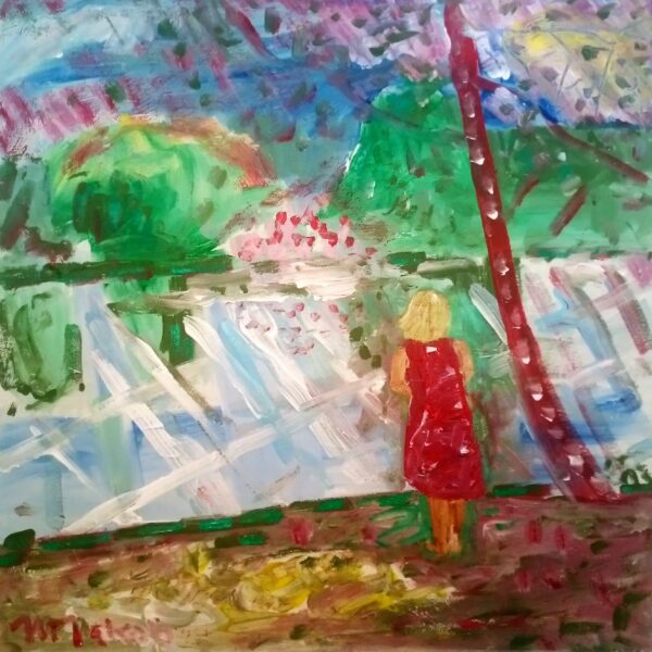 Am Waldweiher 64x64 cm